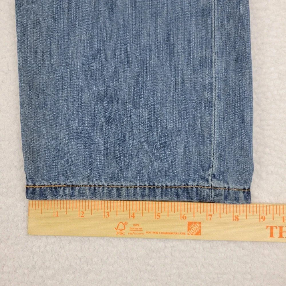 Levis 505 Regular Fit Straight Leg Jeans Mens 38 x 30 Measures 37 x 29 Blue Cott